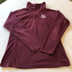 Texas A&M Columbia Fleece 1/4 Zip Jacket Size (L)